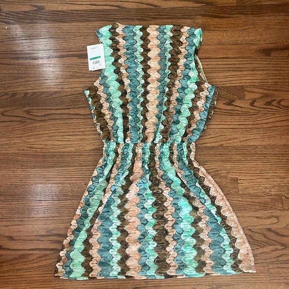 Becca Manu Bay Grass Plunge Dress Size L New With Tag - Picture 16 of 16